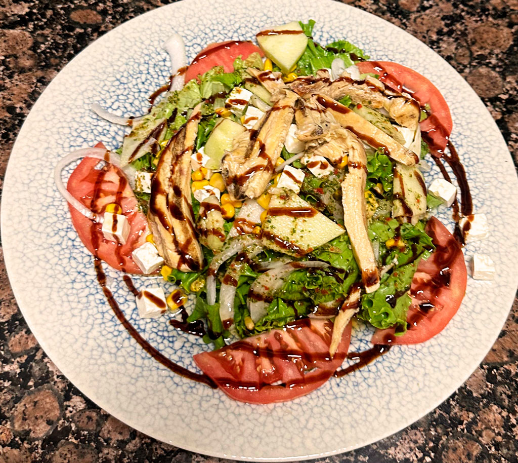 ensalada con pechuga de pollo